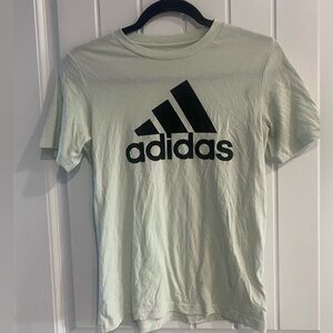 Men’s Adidas Mint Green with Black “Adidas” Logo Short Sleeve Tee- Medium